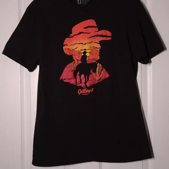 Gilley's Las Vegas USED Shirt (M, Honky-Tonk, Mickey Gilley, Treasure Island) - Picture 6 of 7